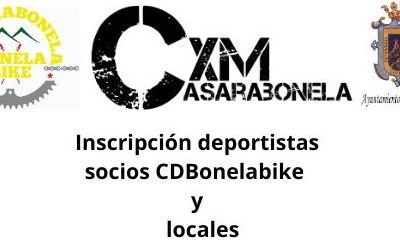 Inscripción socios CDBonelabike o deportistas locales. CxM Casarabonela 2025